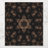 Bronzen Tijdperk Mandala Wijn Etiket (Enkel label)