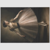 Bronzen Tutu Ballerina Fijne Kunst Tissuepapier (Voorkant)