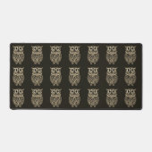 Bronzen Uil Uilen Patroon Bureaumat (Voorkant)