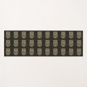 Bronzen Uil Uilen Patroon Yogamat (Voorkant (horizontaal))