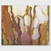 Bronzen verbeelding alcohol inkt print cadeaupapier (Vlak)