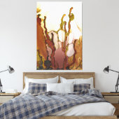 bronzen verbeelding canvas afdruk (Insitu (Slaapkamer))