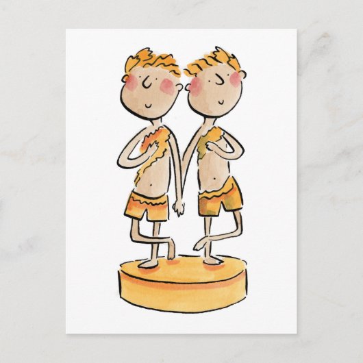 Bronzen verjaardag briefkaart (Voorkant)