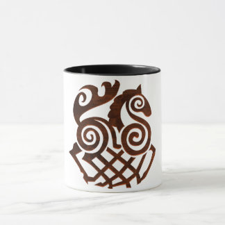 Bronzen Viking Paard Mok