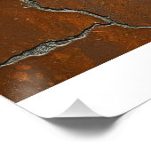 Bronzen Welkom menu Perfect Poster (Hoek)