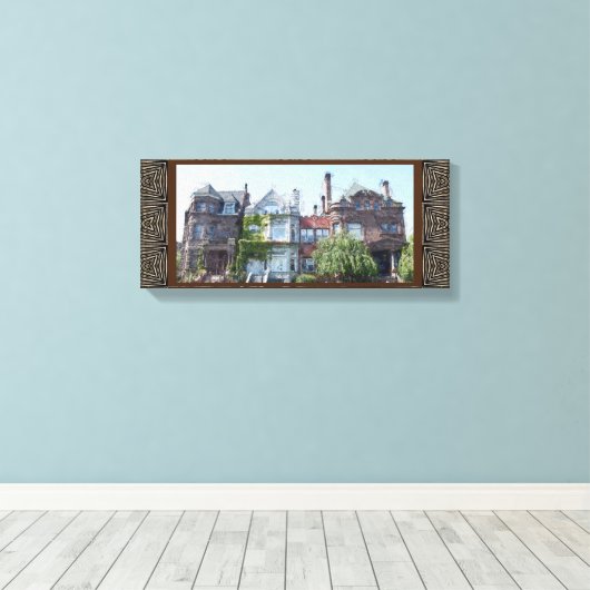 Bronzeville Chicago, IL Southside Canvas Afdruk (Insitu (Houten vloer))