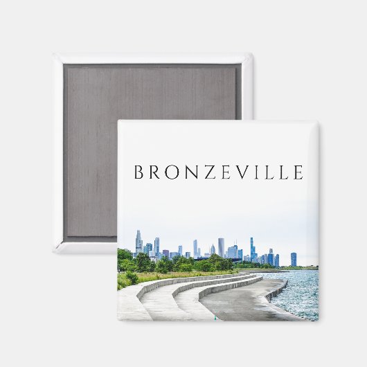 Bronzeville Chicago Magneet (Voorkant / Achterkant)