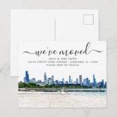 Bronzeville Chicago Moving Announcement Briefkaart (Voorkant / Achterkant)