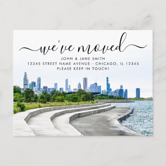 Bronzeville Chicago Moving Announcement Briefkaart (Voorkant)