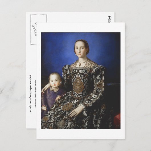 Bronzino Eleanor van Toledo en haar zoon Briefkaart (Voorkant / Achterkant)