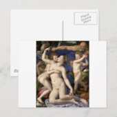 Bronzino: Venus, Cupid, Folly en Time Briefkaart (Voorkant / Achterkant)