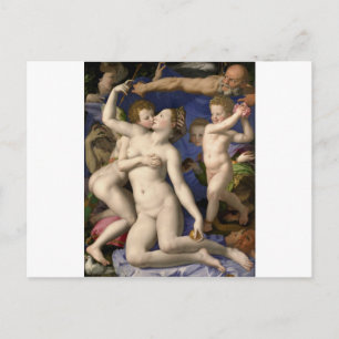 Bronzino: Venus, Cupid, Folly en Time Briefkaart
