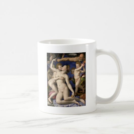 Bronzino: Venus, Cupid, Folly en Time Koffiemok (Rechts)