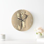 Bronzy Ballet Toe Shoes w/Name Grote Klok (Huis)