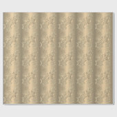 Bronzy Snowflakes Cadeaupapier (Vlak)