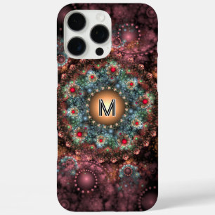  Brooch Abstracte Fractale Kunst met Monogram iPhone 16 Pro Max Hoesje