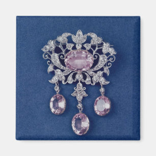 Brooch in de vorm van een bloem, c.1780 magneet