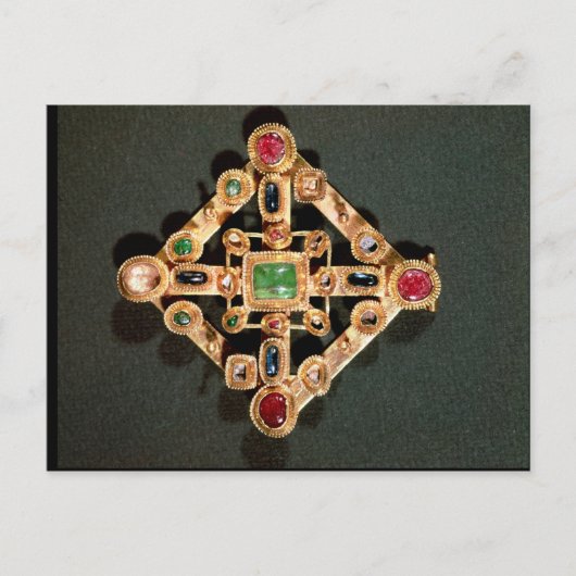 Brooch in de vorm van een Grieks kruis Briefkaart (Voorkant)