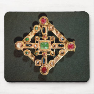 Brooch in de vorm van een Grieks kruis Muismat