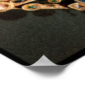 Brooch in de vorm van een Grieks kruis Poster (Hoek)