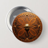 Brooch Targe Pinn Ronde Button 7,6 Cm (Voorkant /achterkant)