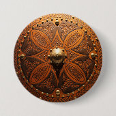 Brooch Targe Pinn Ronde Button 7,6 Cm (Voorkant)