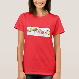  brood, aardappel, melk en ander voedsel T-shirt