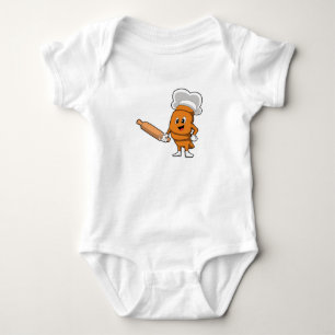 Brood als Cook met rolpin Romper