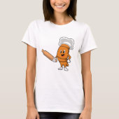 Brood als Cook met rolpin T-shirt (Voorkant)