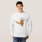 Brood als Cook met rolpin T-shirt (Voorkant volledig)