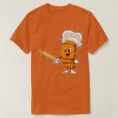 Brood als Cook met rolpin T-shirt (Design voorkant)
