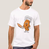 Brood als Cook met rolpin T-shirt (Voorkant)