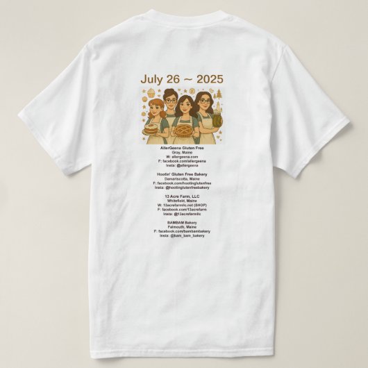 BROOD ARTISAN FAIR T-Shirt 4 bakkers 2025 (Design achterkant)