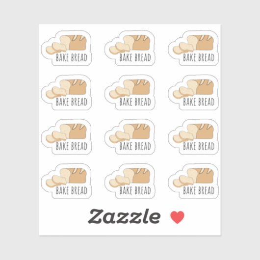 Brood Bak Herinnering Maaltijd Koken Bujo Planner Sticker (Vel)