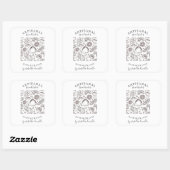 Brood Baker Baker Vierkante Sticker (Vel)