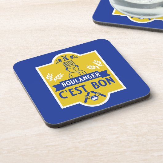 Brood Baker Bier Onderzetter (Linkerzijde)