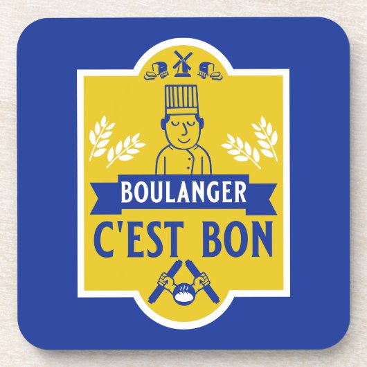 Brood Baker Bier Onderzetter (Voorkant)