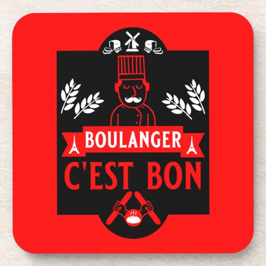 Brood Baker Bier Onderzetter (Voorkant)