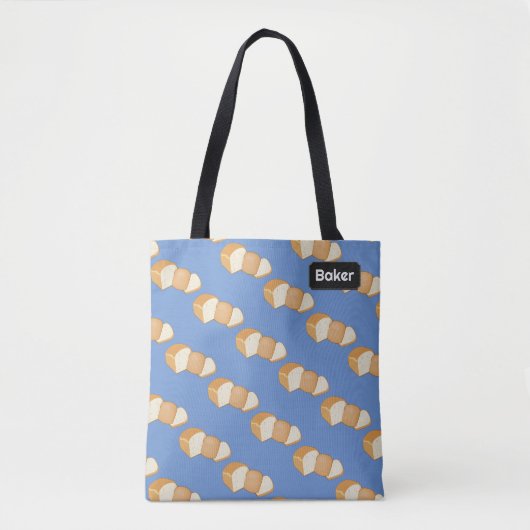 Brood Baker Thema met Lachen, alle namen / initial Tote Bag (Voorkant)