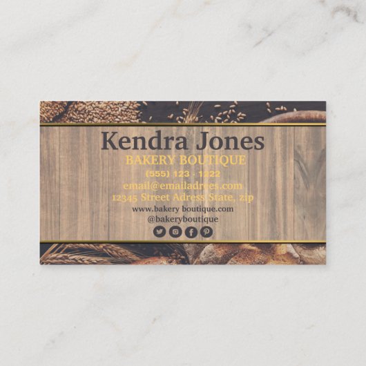 Brood Bakery Boutique Visitekaartje (Achterkant)