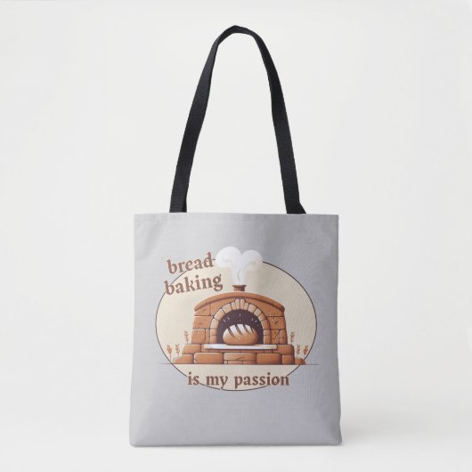 Brood bakken is mijn passie tote bag (Voorkant)