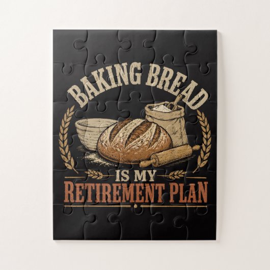 Brood Bakken is Mijn Pensioenplan Legpuzzel (Verticaal)