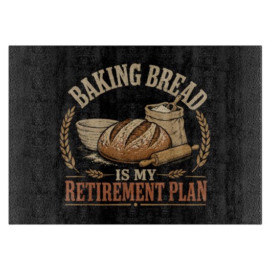 Brood Bakken is Mijn Pensioenplan Snijplank (Voorkant)
