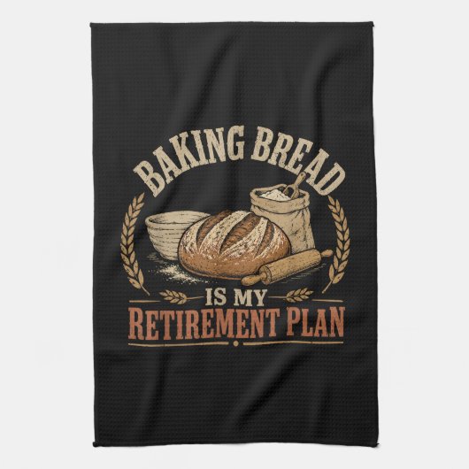 Brood Bakken is Mijn Pensioenplan Theedoek (Verticaal)