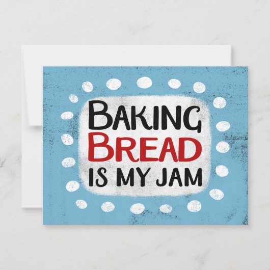Brood bakken is mijn Wenskaart Kaart (Voorkant)