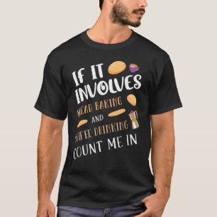 Brood bakken & koffie Drink break bakker T-shirt