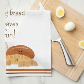 Brood bakken liefde theedoek (Quarter Fold)