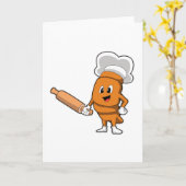 Brood bakken met deegroller kaart (Gele Bloem)