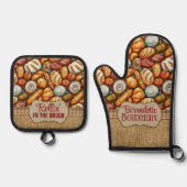 Brood bakken ovenwant & pannenlap set (Voorkant)