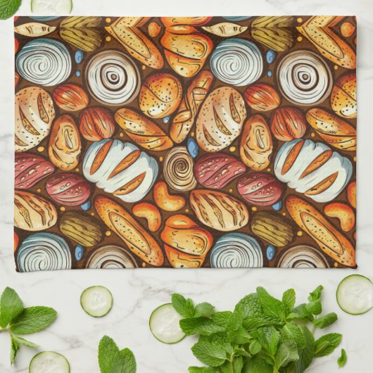 Brood bakken theedoek (Gevouwen)